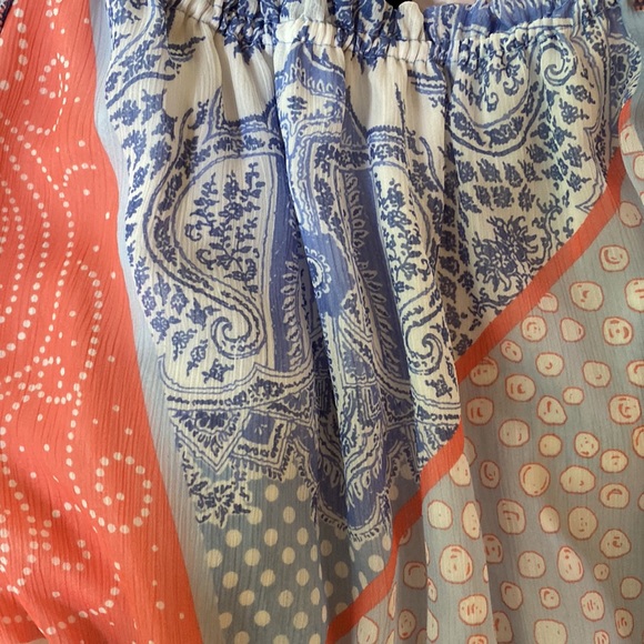 Tommy Hilfiger Patchwork Print off Shoulder Dress 16 - Picture 8 of 12